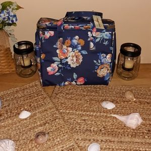 New women's floral print carry insulted lunch bag